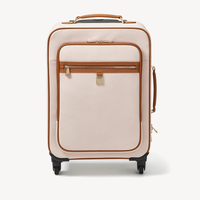 Hudson Cabin Suitcase Beach Stone Premium Pebble & Smooth Tan