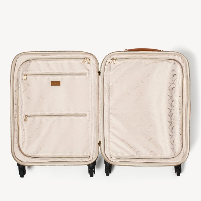 Hudson Cabin Suitcase Beach Stone Premium Pebble & Smooth Tan