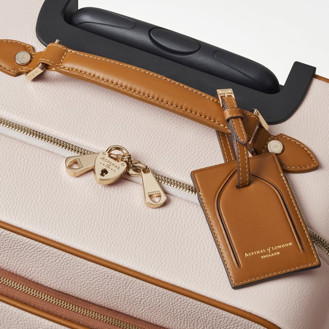 Hudson Cabin Suitcase Beach Stone Premium Pebble & Smooth Tan