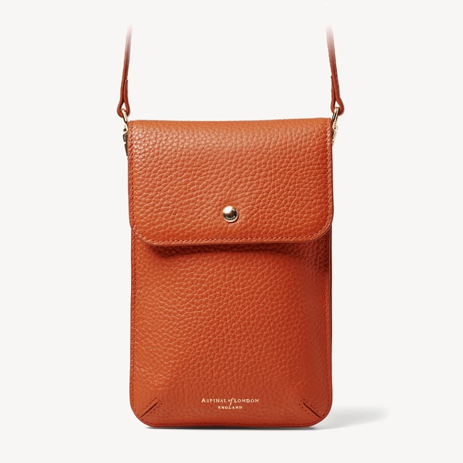 Duo Phone Crossbody Pouch Marmalade Pebble