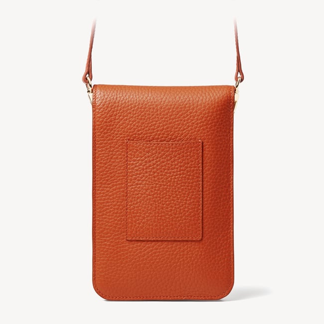 Duo Phone Crossbody Pouch Marmalade Pebble