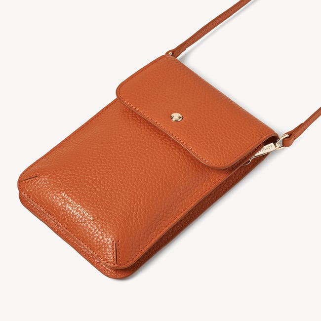 Duo Phone Crossbody Pouch Marmalade Pebble