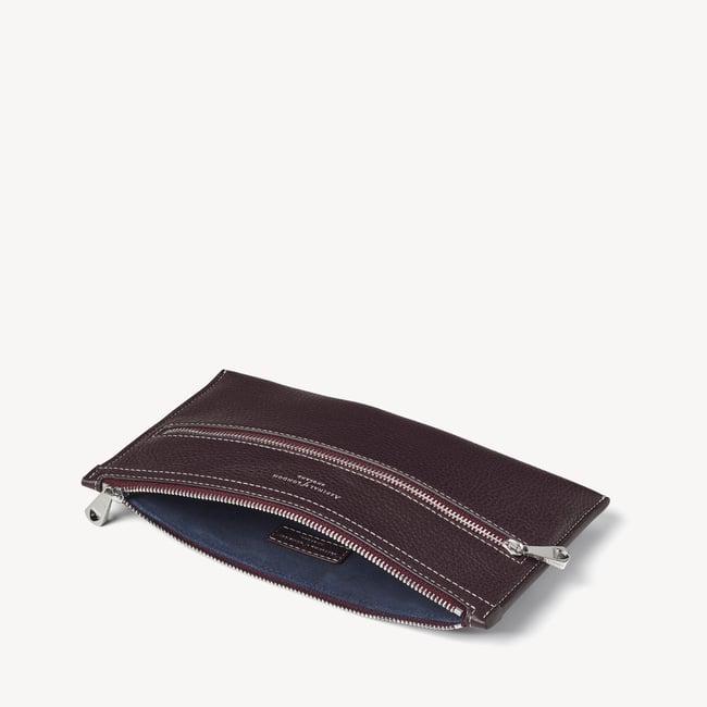 Hudson Travel Pouch Wine Milled Pebble