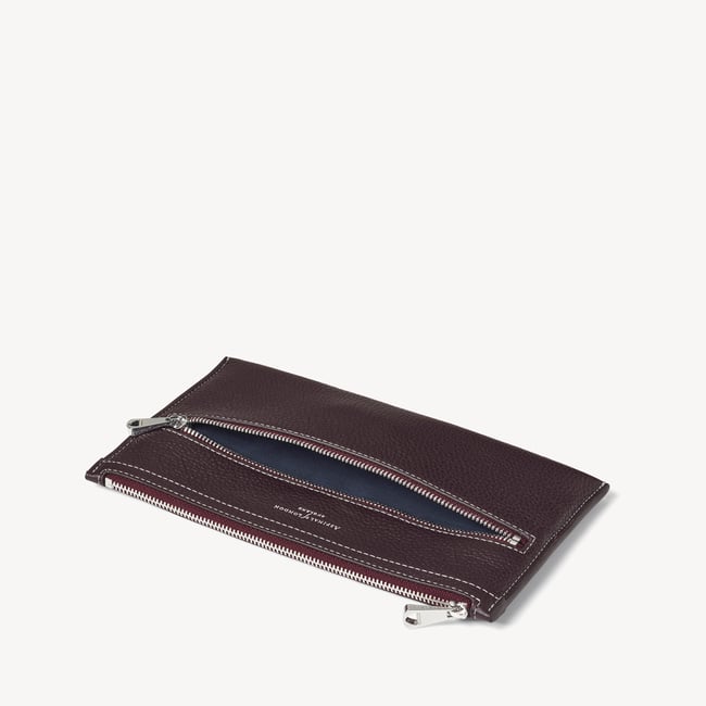 Hudson Travel Pouch Wine Milled Pebble