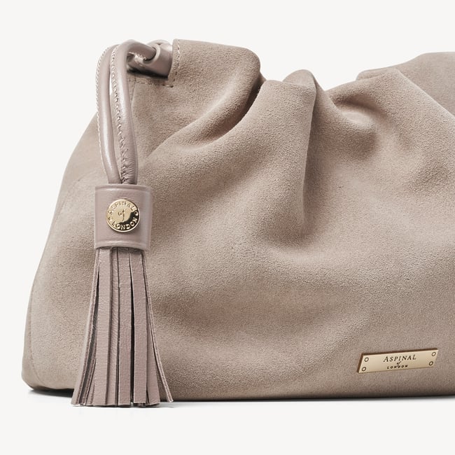 Soho Midi Crossbody Moleskin Suede