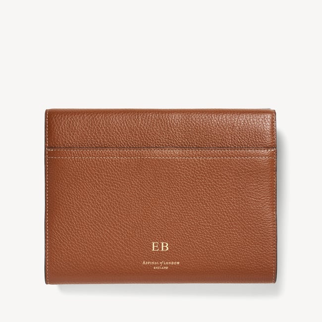 A5 Hudson Deluxe Refillable Journal Tan Milled Pebble
