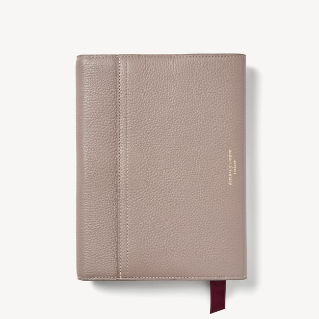 A5 Hudson Deluxe Refillable Journal Moleskin Milled Pebble