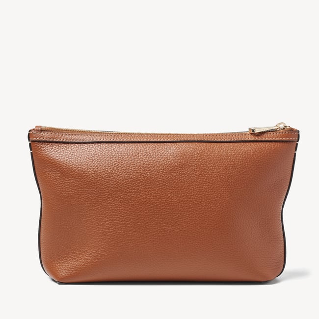 Hudson Large Pouch Tan Milled Pebble