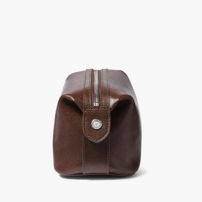 Mount Street Washbag Conker Saffiano