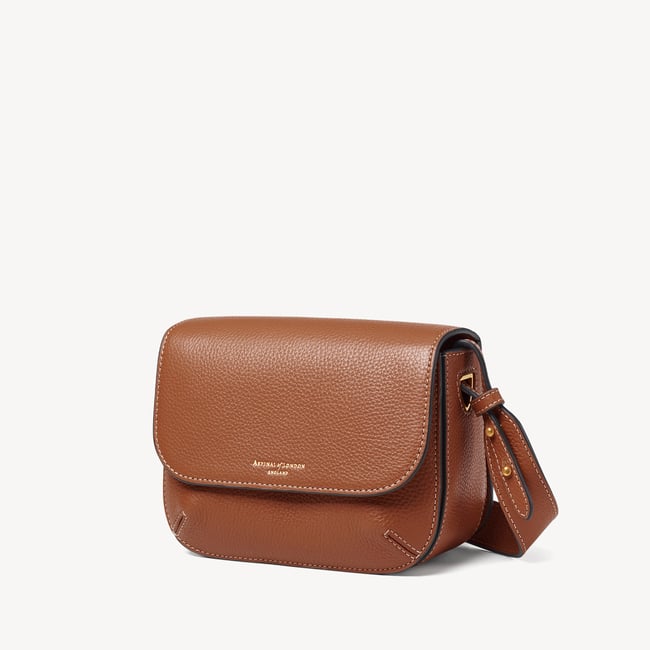 Ella Crossbody Tan Milled Pebble