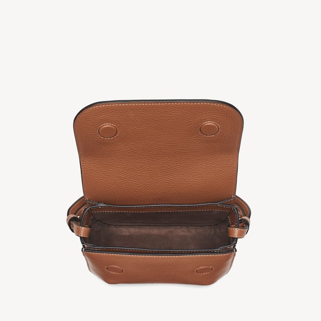 Ella Crossbody Tan Milled Pebble