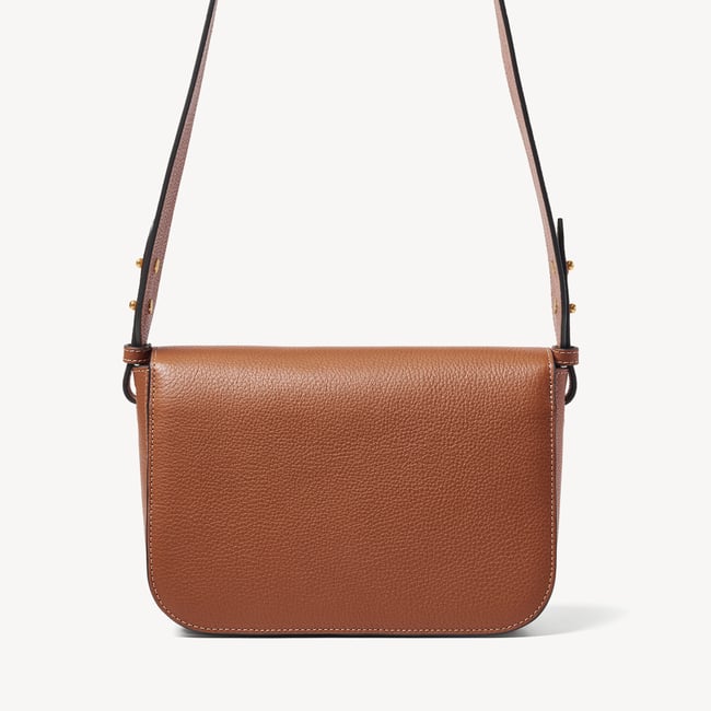Ella Grande Crossbody Tan Milled Pebble