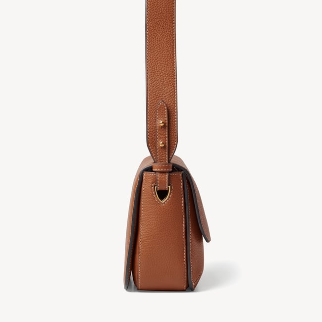 Ella Grande Crossbody Tan Milled Pebble