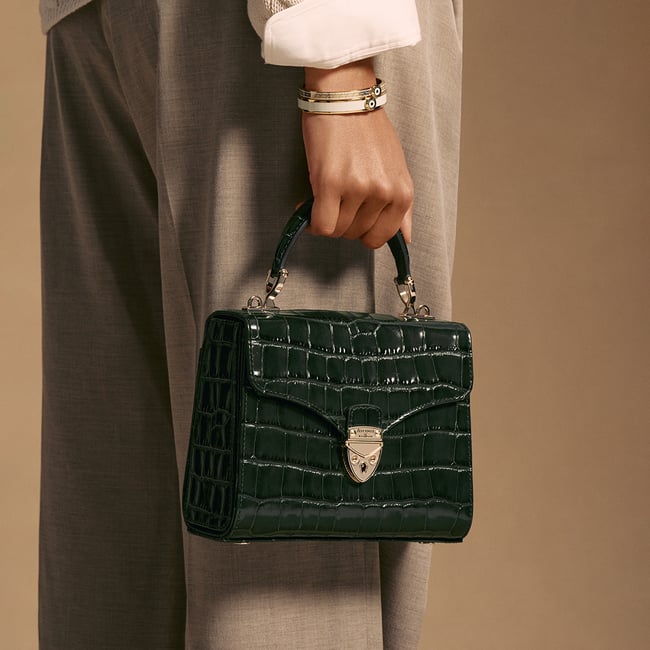 Midi Mayfair® Deep Shine Evergreen Croc
