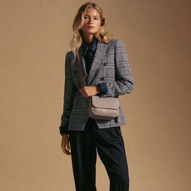 Ella Crossbody Moleskin Milled Pebble