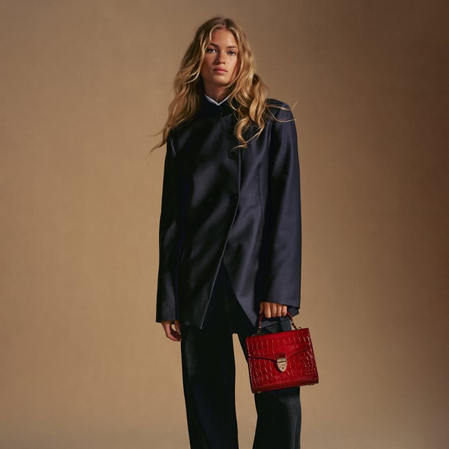 Midi Mayfair® Deep Shine Cherry Ombre Croc