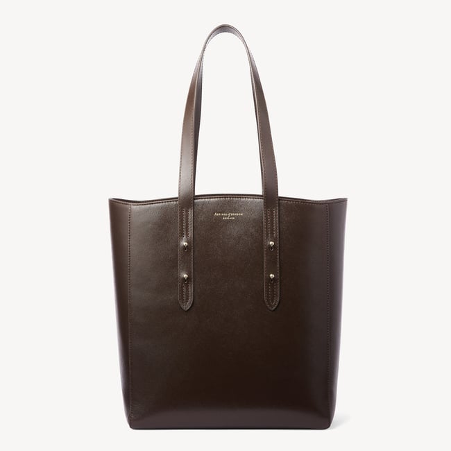 Essential Tote Chocolate Saffiano