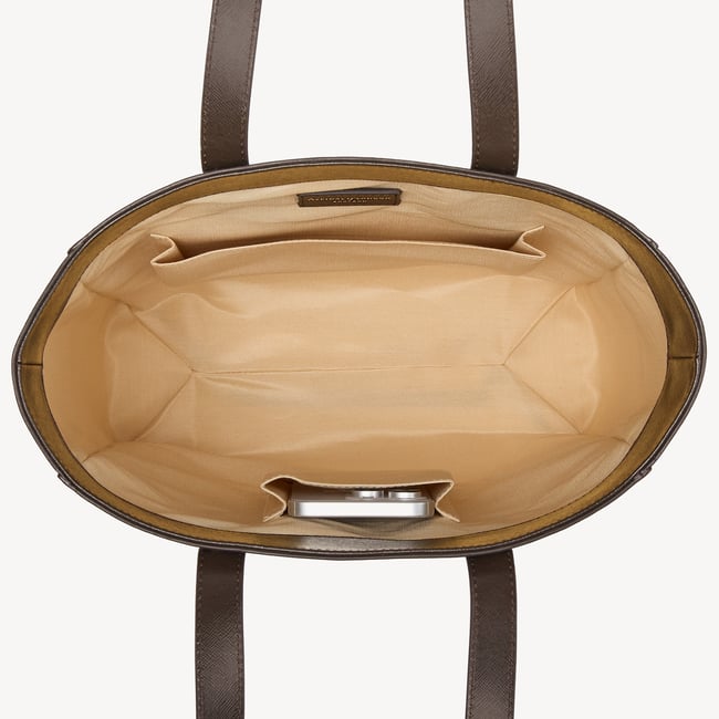 Essential Tote Chocolate Saffiano