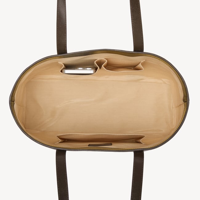 Regent Tote Chocolate Saffiano