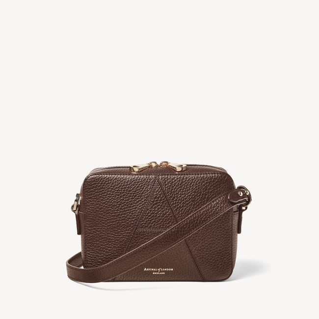Camera Crossbody Chocolate Pebble