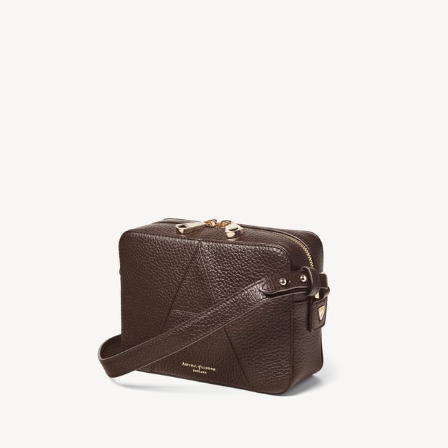 Camera Crossbody Chocolate Pebble