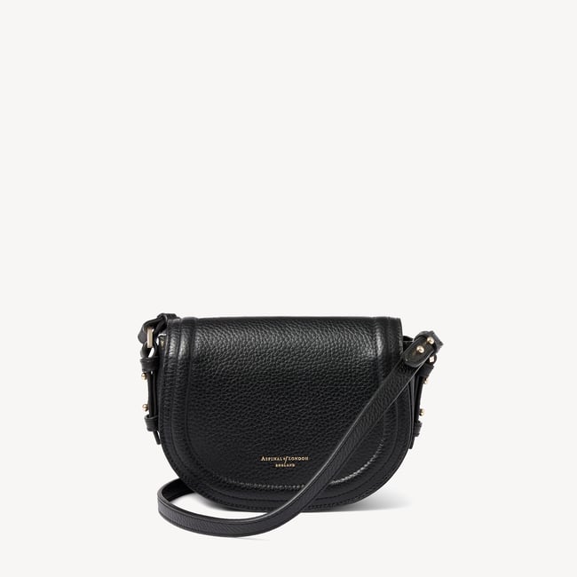 Small Stella Satchel Crossbody Black Pebble