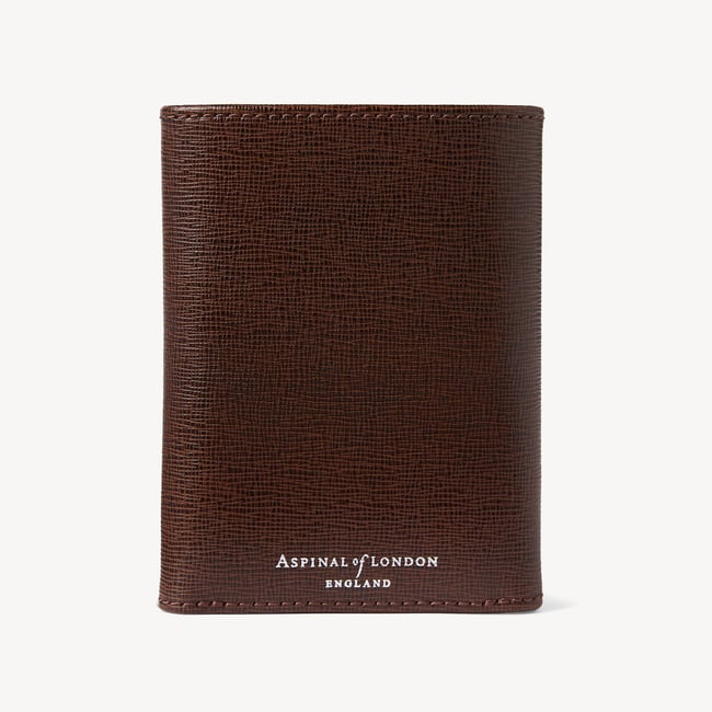 Trifold Wallet Conker Saffiano