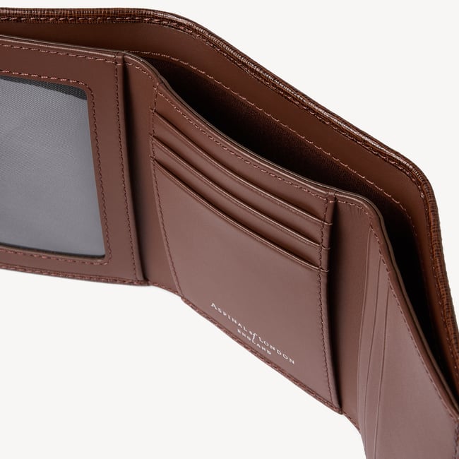 Trifold Wallet Conker Saffiano