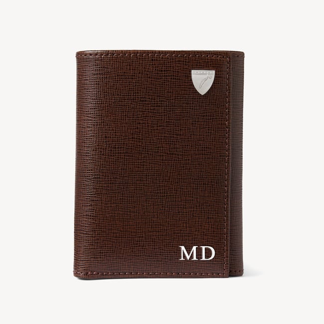 Trifold Wallet Conker Saffiano