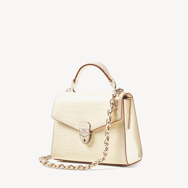 Midi Mayfair® 2 Ivory Patent Croc
