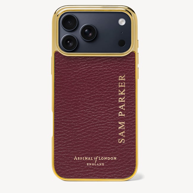 iPhone 18 Pro Max Case Garnet Pebble