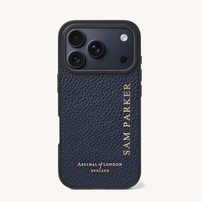 iPhone 17 Pro Case Navy Pebble