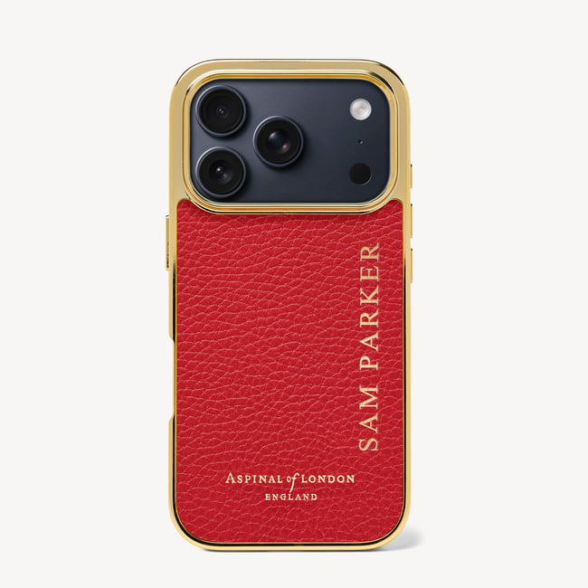 iPhone 17 Pro Case Cardinal Red Pebble