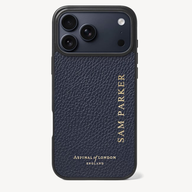 iPhone 17 Pro Max Case Navy Pebble