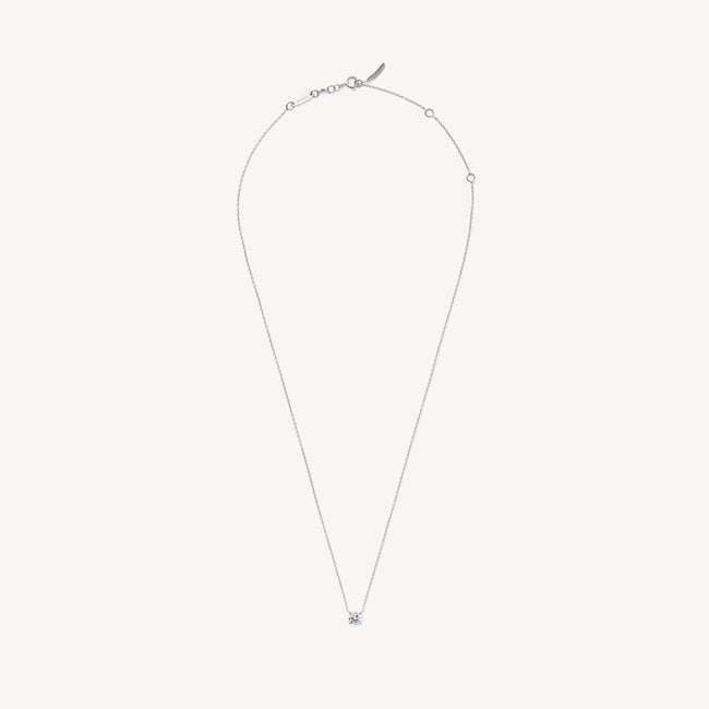 Floating Diamond 0.50ct Solitaire Necklace 0.53ct Diamond