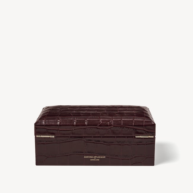 Hallway RFID Box Deep Shine Amazon Brown Croc