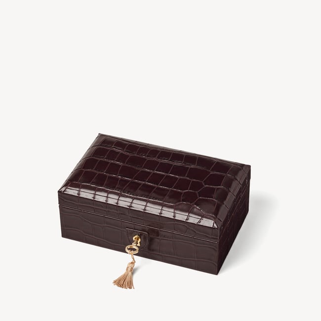 Hallway RFID Box Deep Shine Amazon Brown Croc