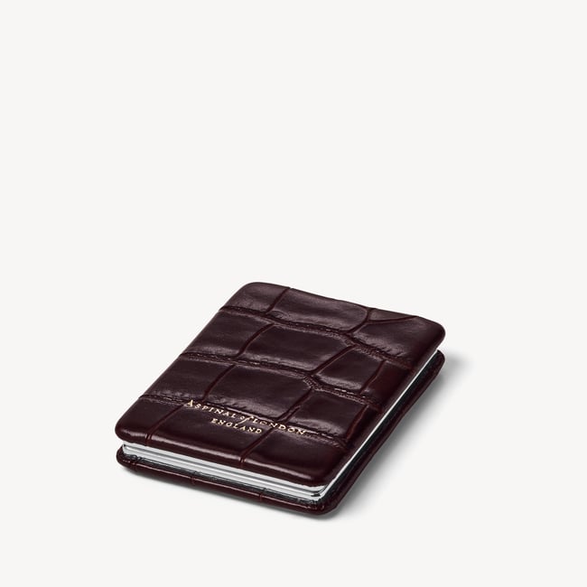 Handbag Mirror Deep Shine Amazon Brown Croc