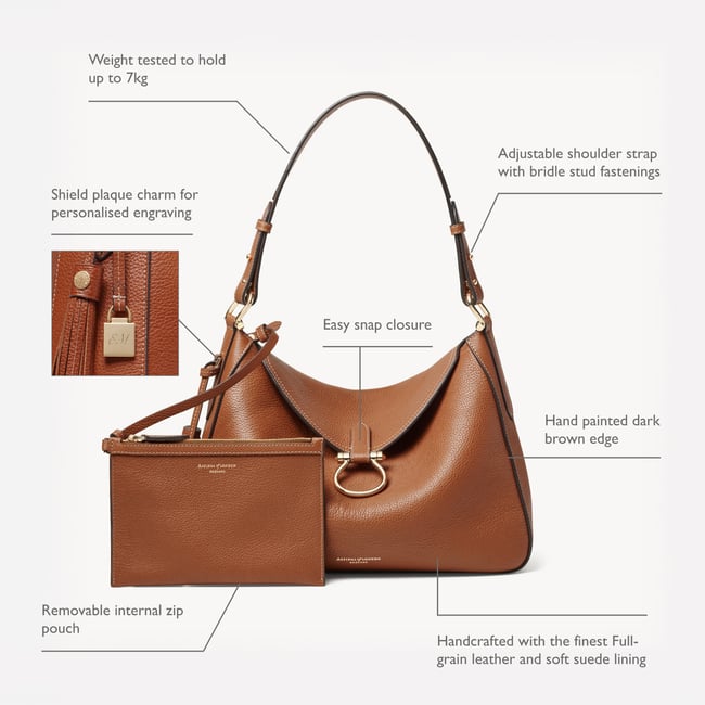 Bella Hobo Tan Milled Pebble