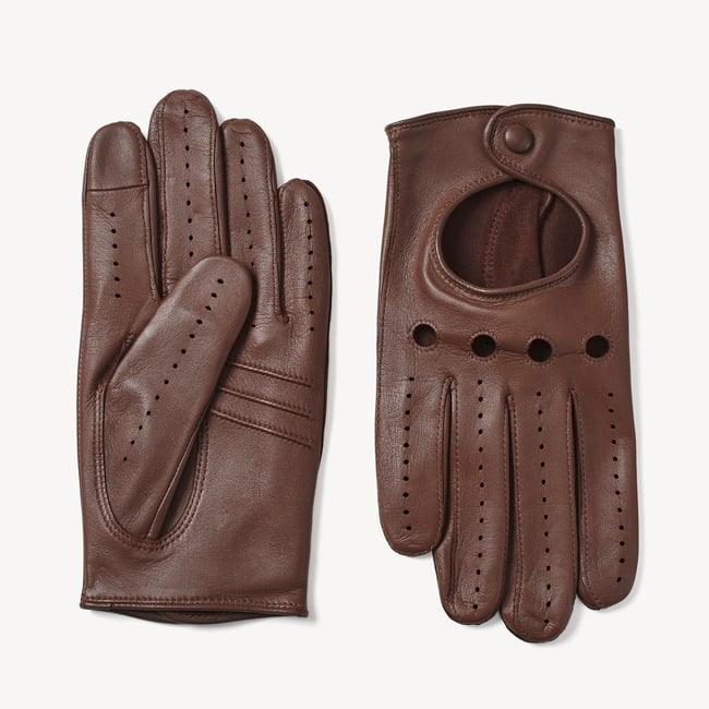 Men's Driving Gloves Saddle Tan Nappa