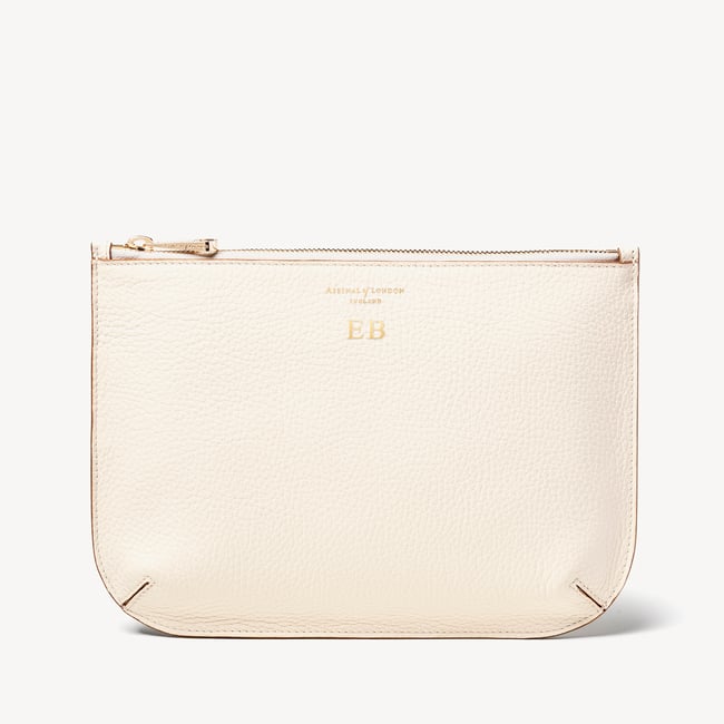 Large Ella Pouch Ivory Pebble