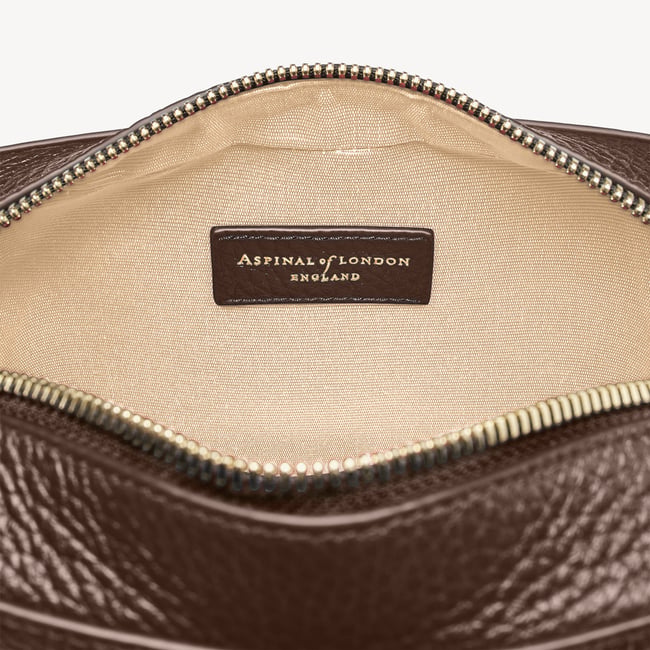 Camera Crossbody Chocolate Pebble