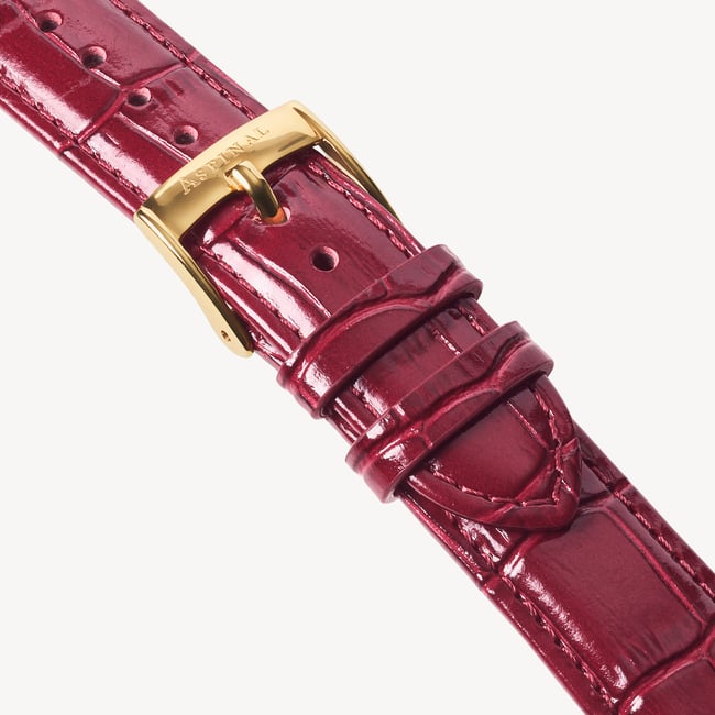 Mayfair® Classic Watch 23ct Gold Plated - Deep Shine Cherry Ombre Croc