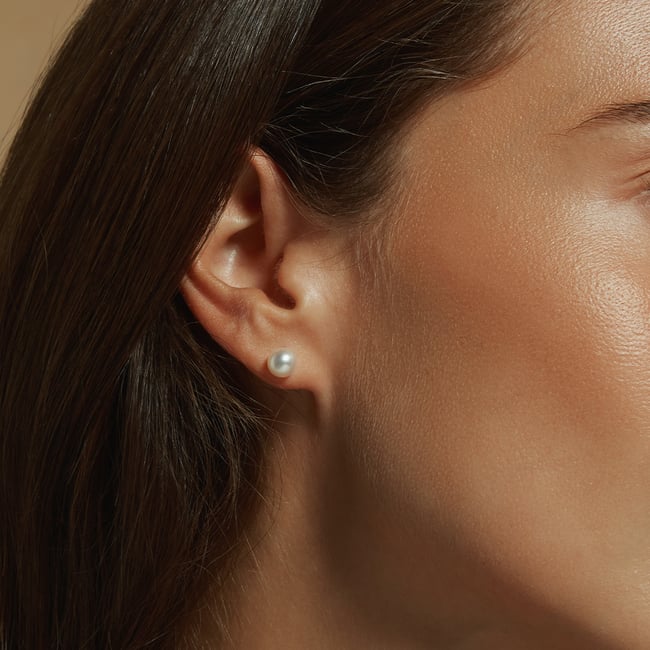 Pearl Stud Earrings Freshwater Pearl