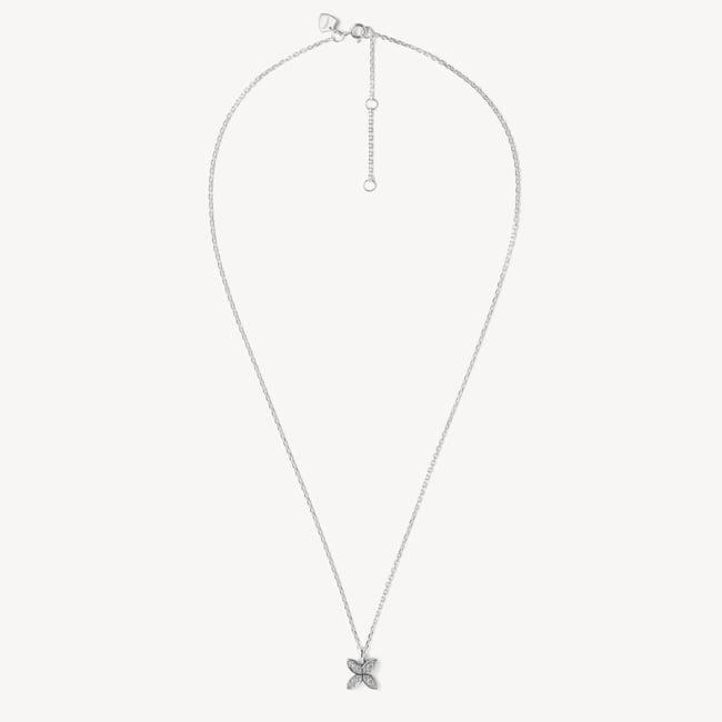 Edwardian Kiss Pendant & Studs Set White Topaz & Sterling Silver 925