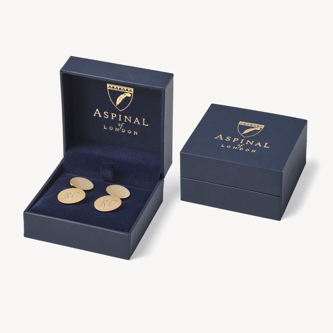 Diamond Faceted Oval Cufflinks 0.03ct Diamonds