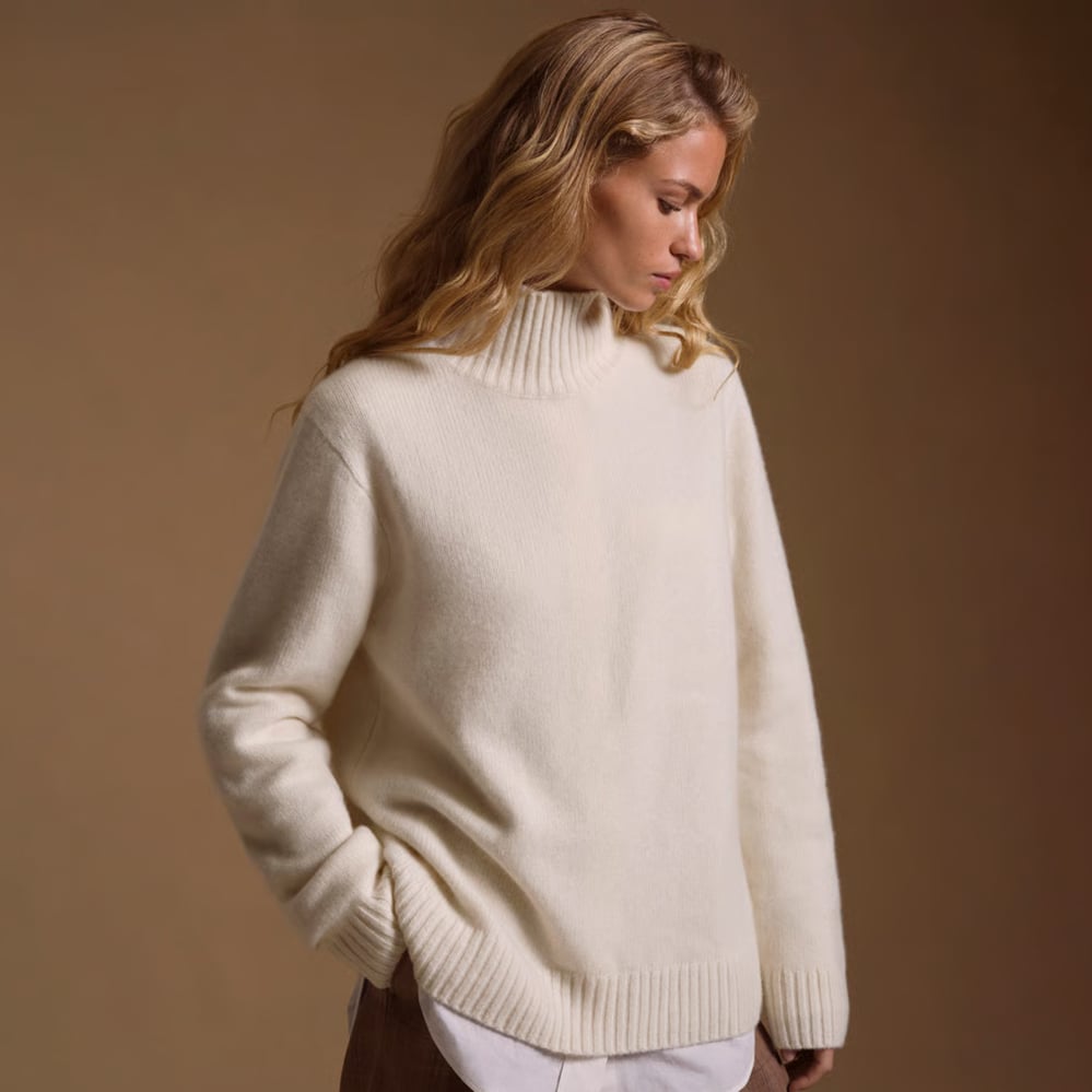 Funnel Neck Cashmere Jumper