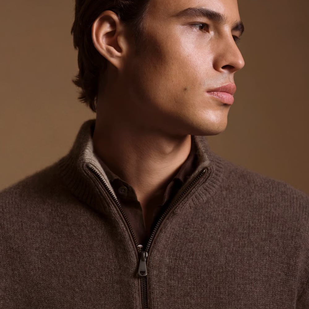 Quarter Zip Cashmere Jumper
