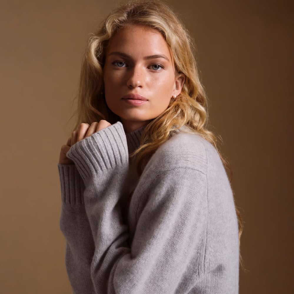 Funnel Neck Cashmere Jumper