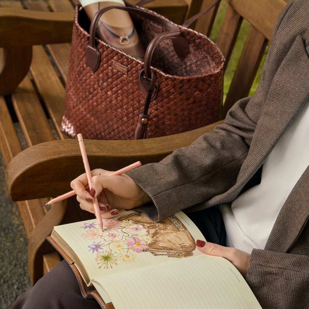 A5 Hudson Deluxe Refillable Journal Tan Milled Pebble